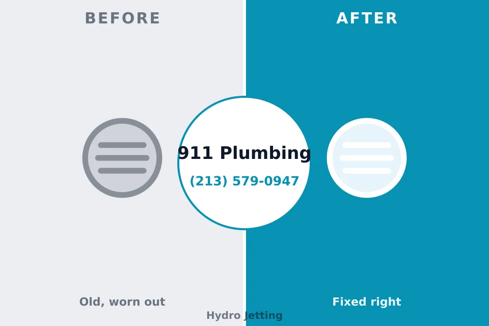 Before and after: plumbing repair Eaton, IN